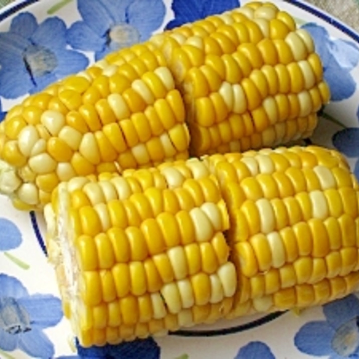 絶対一番おいしい レンジでチンしたとうもろこし